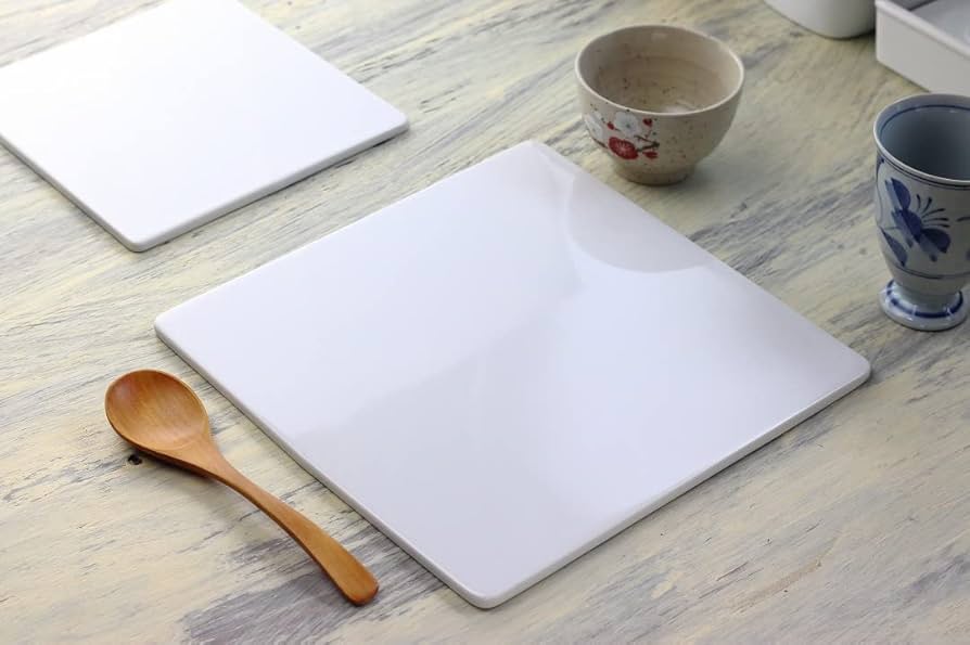 Amazon.co.jp: cerapockke スクエアフラットプレート 24.5cm